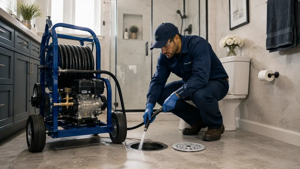 Bathroom Drain Hydro Jetting in San Leandro