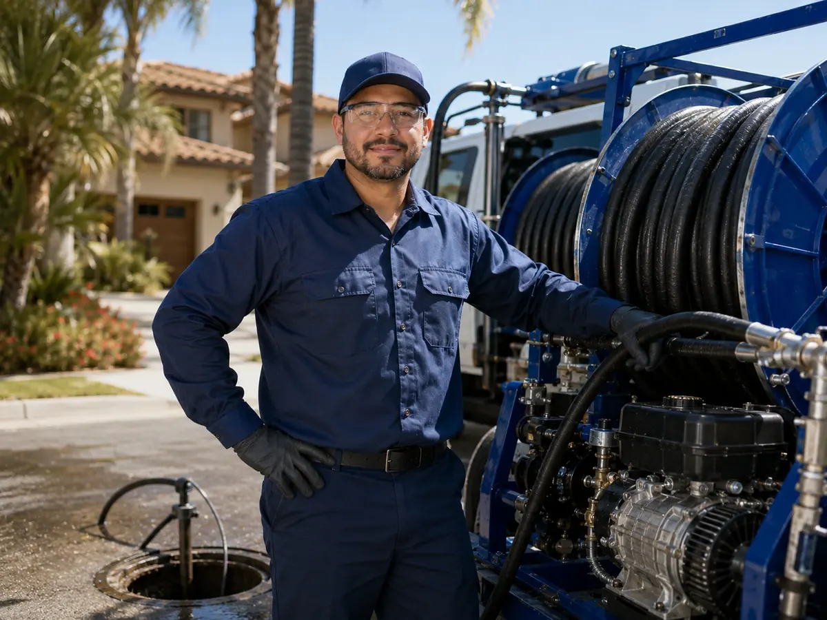 Hydro jet sewer cleaning in San Leandro