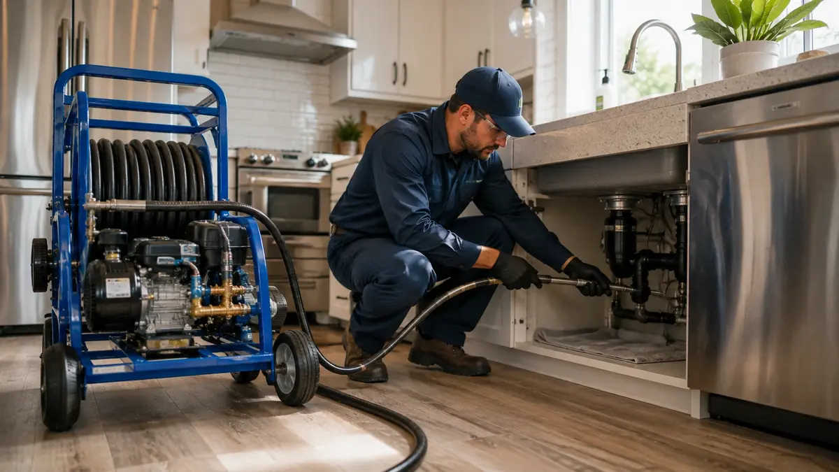 Kitchen Drain Hydro Jetting in San Leandro
