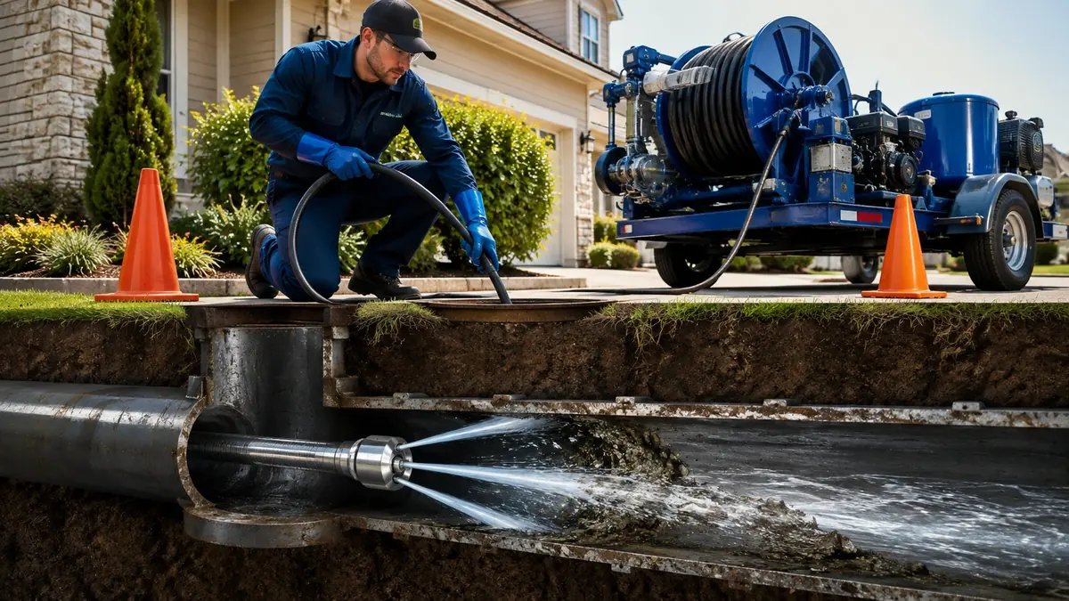 Main Sewer Line Hydro Jet Cleaning in San Leandro