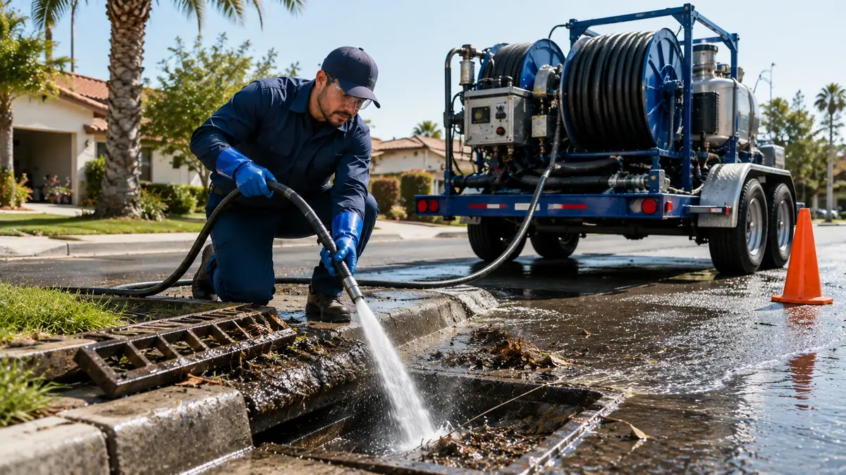 Storm Drain Hydro Jet Cleaning in San Leandro