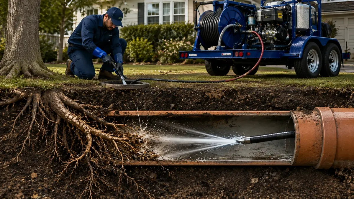 Tree Root Removal with Hydro Jetting in San Leandro